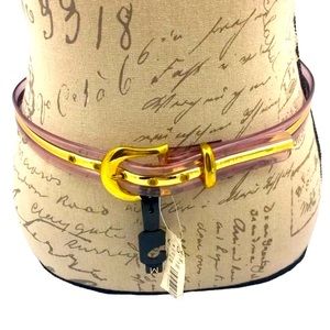 Transparent Purple Vinyl w/ Gold Tone Belt Size M